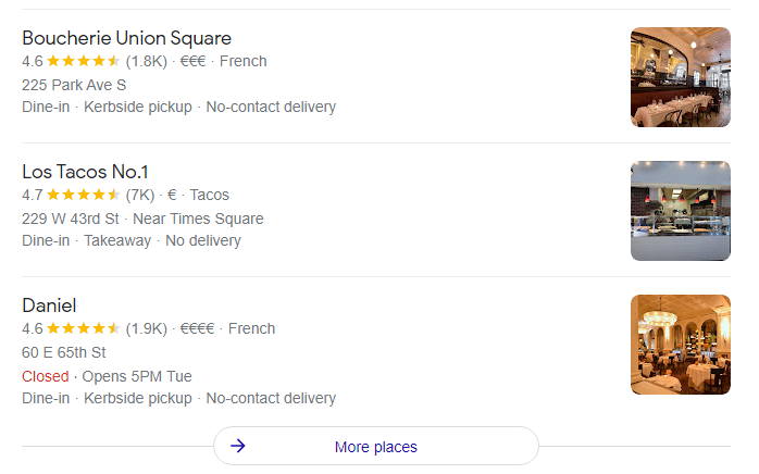 Getting into Google’s local snack pack will help you rank for voice search.