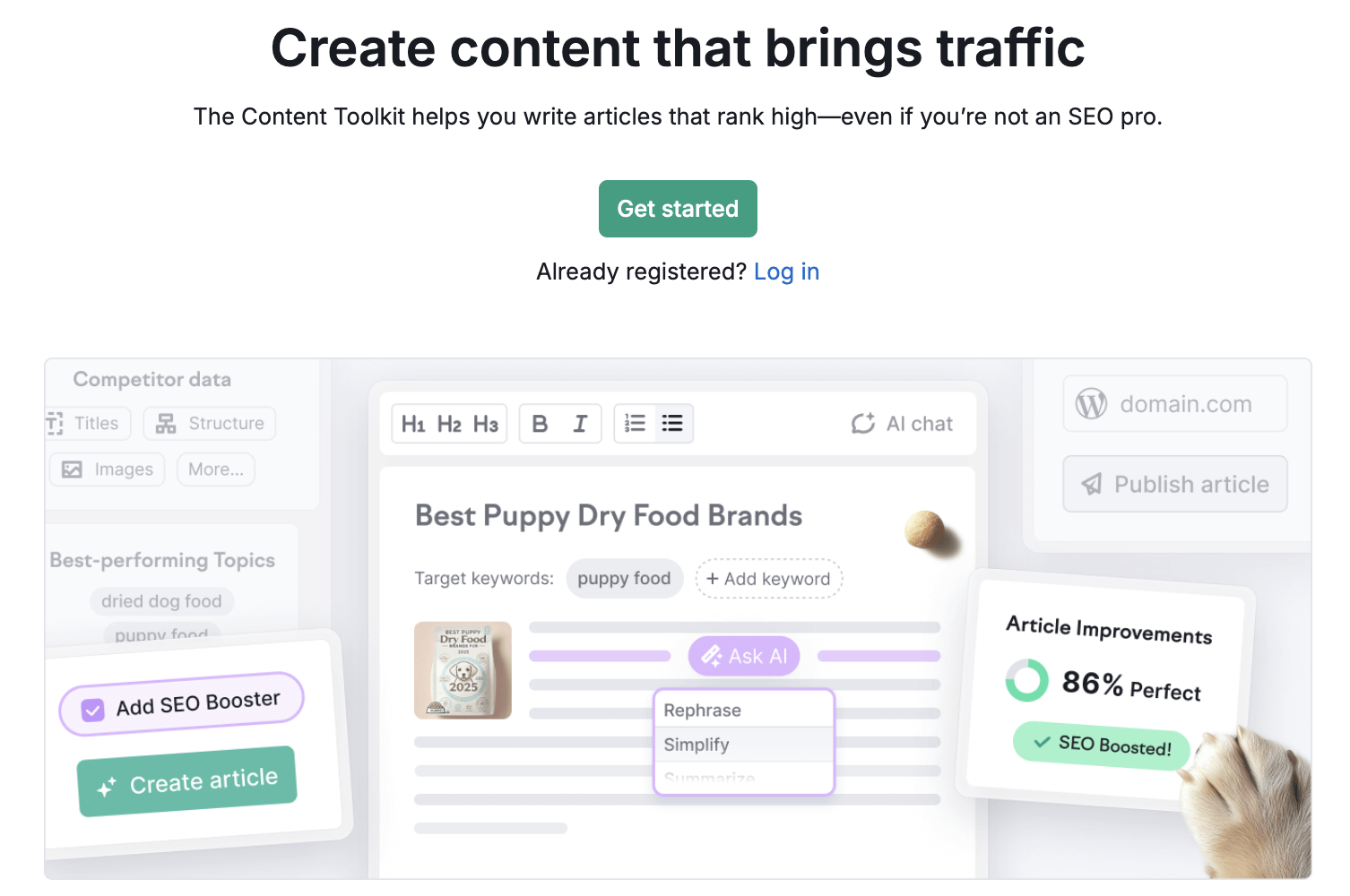 Semrush Content Toolkit: The best AI SEO tool for long-form content creation