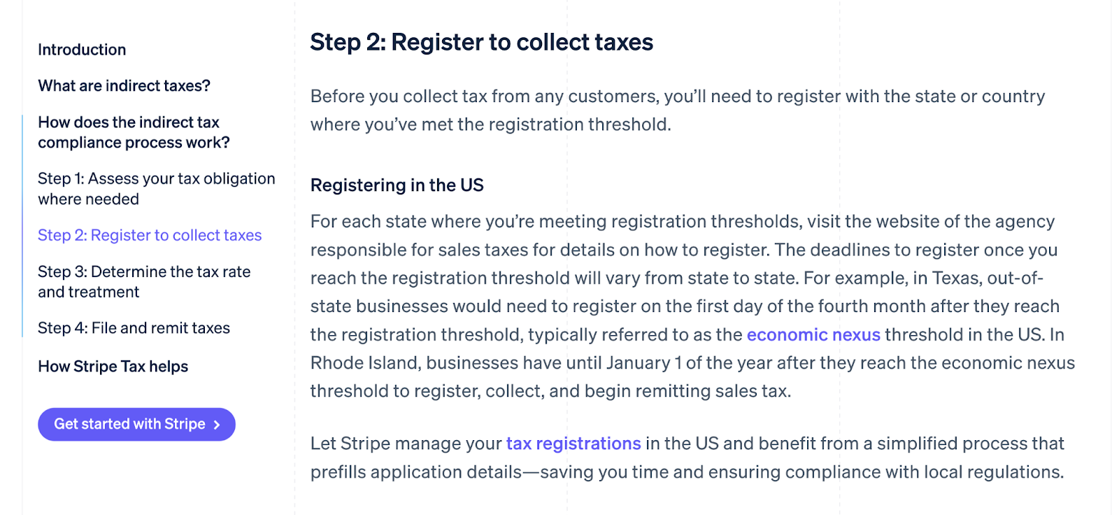 A snippet of a guide.