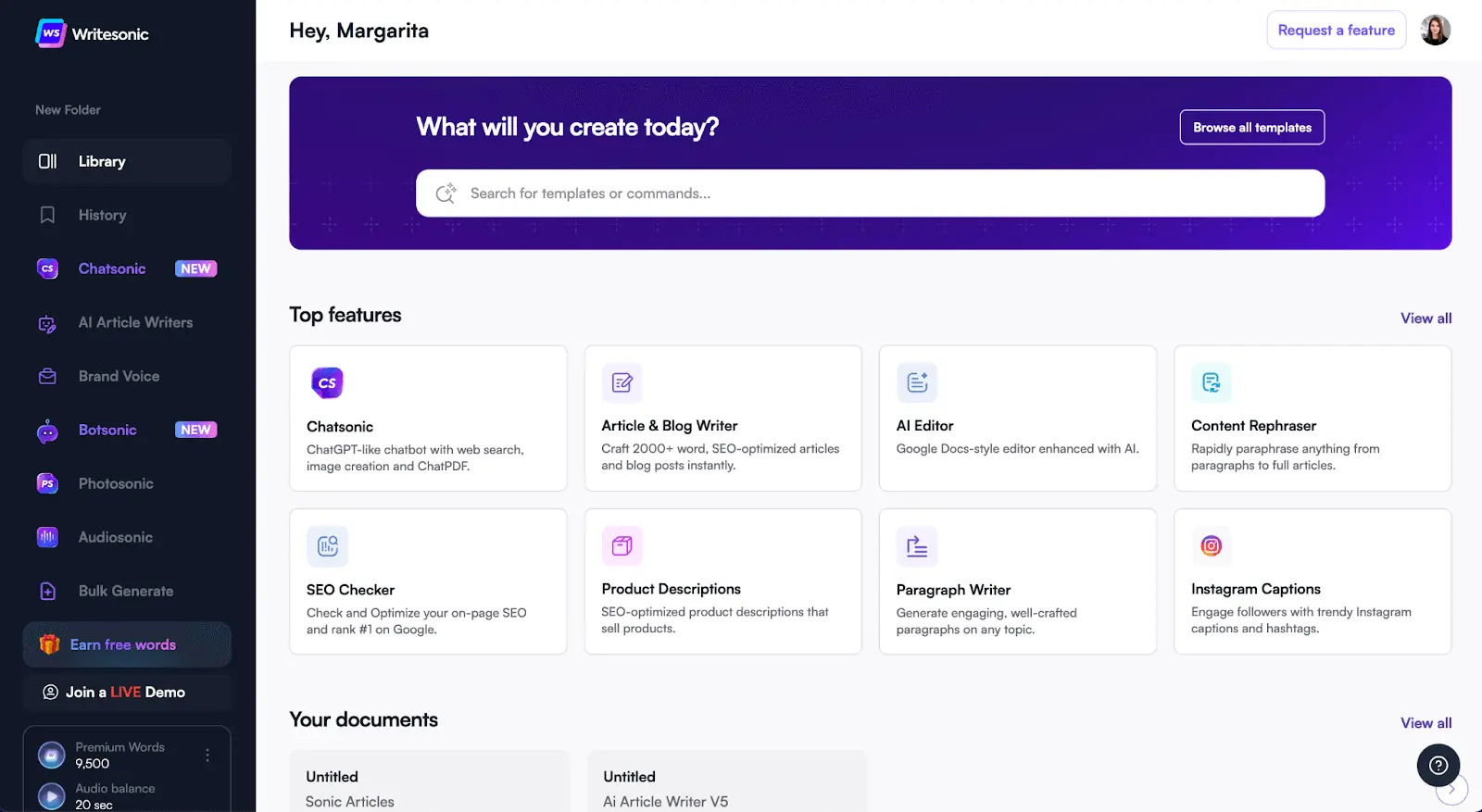 Writesonic: an AI writing tool for scaling your content